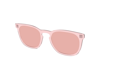 The Pink Crystal With Coral Pink Lens