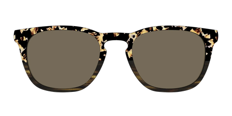 The Polarized Caramel Tortoise Horn Split Sun Top