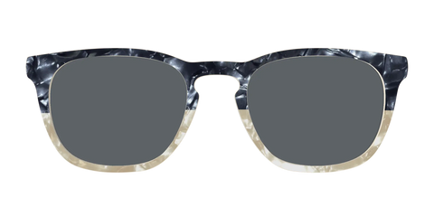 The Polarized Navy to Taupe Pearl Split Sun Top