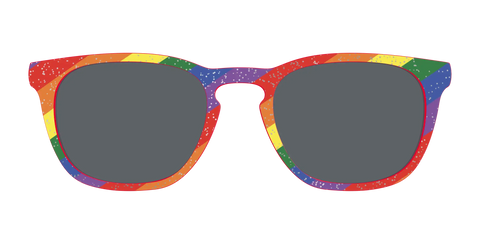 The Polarized Traditional Pride Flag Glitter Sun Top
