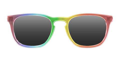 The Polarized Rainbow Gradient Sun Top
