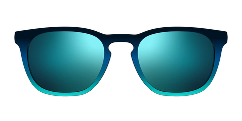 The Polarized Royal Blue to Seafoam Gradient Sun Top
