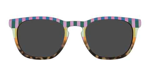The Polarized Summer Stripes Tortoise Sun Top