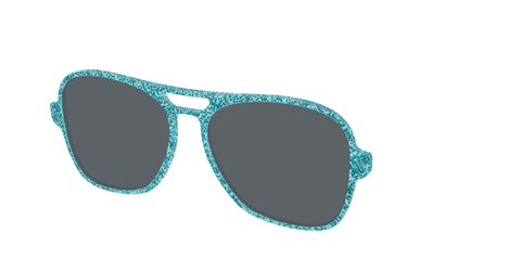 The Polarized Aquamarine Sparkle Sun Top