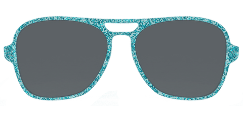 The Polarized Aquamarine Sparkle Sun Top
