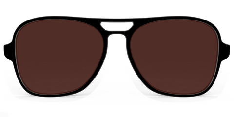 The Black with Brown Golf Lens