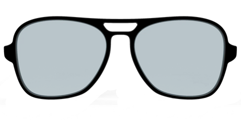 The Black With Slate Blue Lens