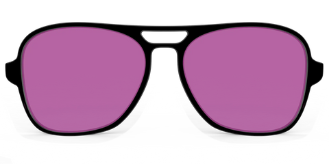 The Black with Violet Golf Lens