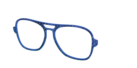 The Blue Shimmer with Silver Foil Anchors