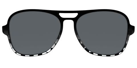 The Polarized Checkerboard Fade Sun Top
