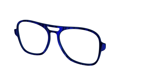 The Indigo Moire Stripes