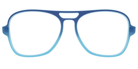 The Indigo to Sky Blue Gradient Crystal