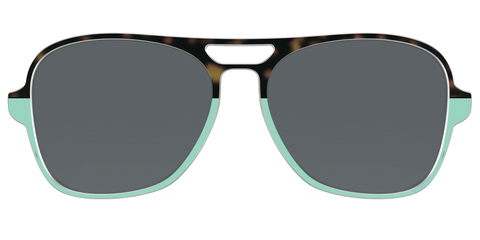 The Polarized Matcha Split Sun Top