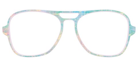 The Pastel Gradient with Holographic Hatching
