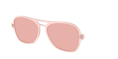The Pink Crystal With Coral Pink Lens