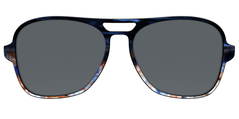 The Polarized Blue Horn Tortoise Sun Top