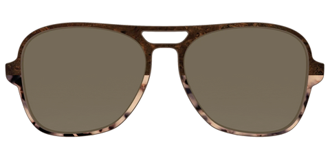 The Polarized Dark Oak Tortoise Split Sun Top