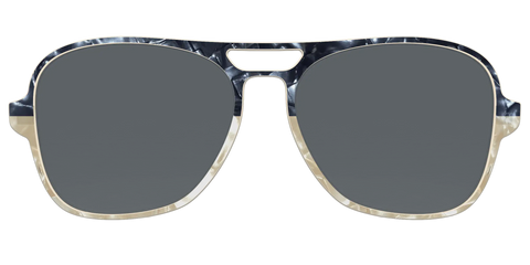 The Polarized Navy to Taupe Pearl Split Sun Top