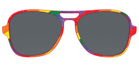 The Polarized Traditional Pride Flag Glitter Sun Top