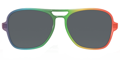 The Polarized Rainbow Gradient Sun Top