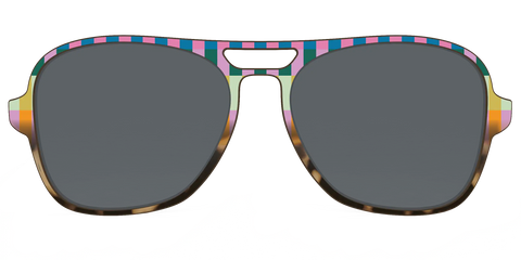 The Polarized Summer Stripes Tortoise Sun Top