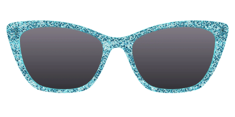 The Polarized Aquamarine Sparkle Sun Top