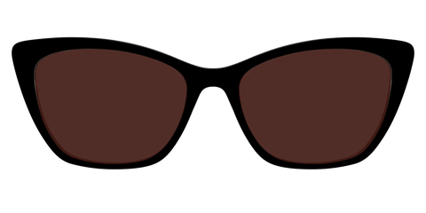 The Black with Brown Golf Lens