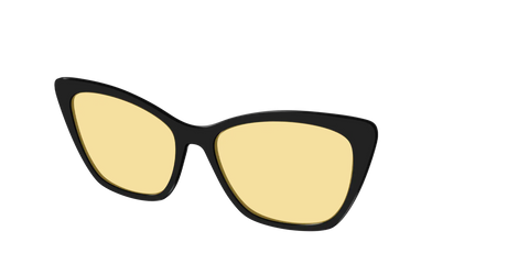 The Black With Citrine Yellow Lens