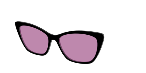 The Black with Pink Racquet Sport Lens