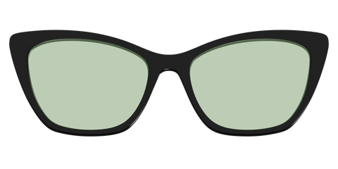 The Black With Sage Green Lens