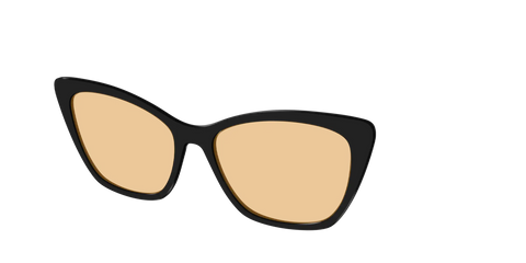 The Black With Umber Brown Lens