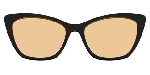 The Black With Umber Brown Lens