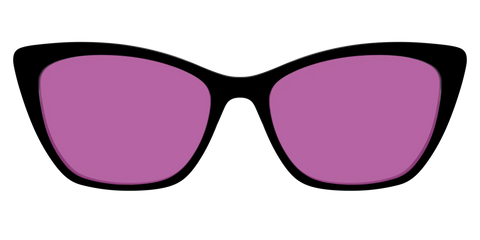 The Black with Violet Golf Lens