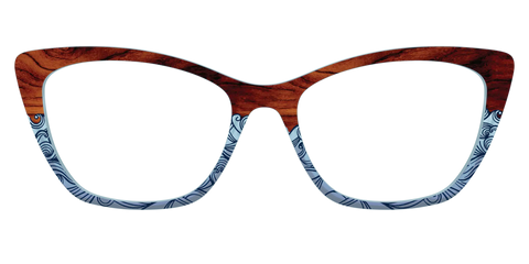 The Blue Wood Waves Crystal