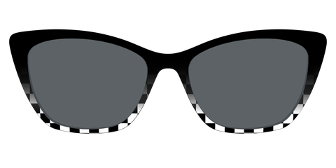 The Polarized Checkerboard Fade Sun Top