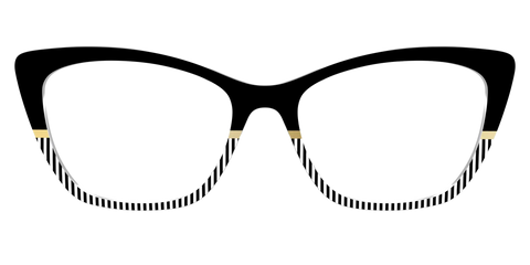 The Chic Stripes Crystal with Gold Foil