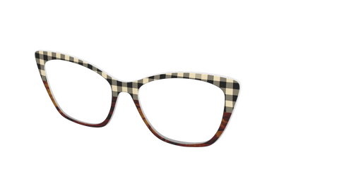 The Ivory Plaid Wood Split