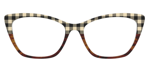 The Ivory Plaid Wood Split