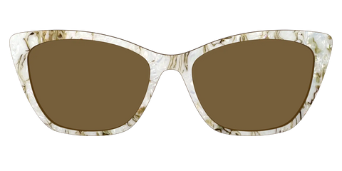 The Polarized Ivory Sand Pearl Shell Sun Top