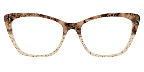 The Khaki Tortoise Crystal Split with Gold Flakes