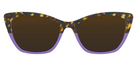 The Polarized Lavender Tortoise Split Sun Top