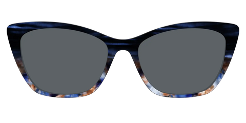 The Polarized Blue Horn Tortoise Sun Top