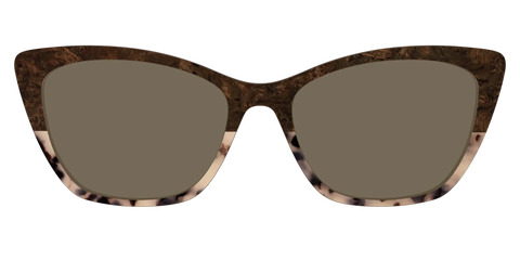 The Polarized Dark Oak Tortoise Split Sun Top