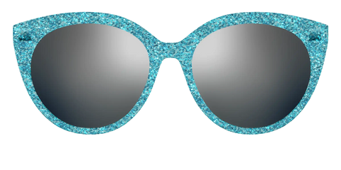 The Polarized Aquamarine Sparkle Sun Top