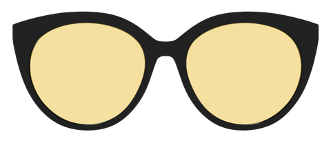 The Black With Citrine Yellow Lens