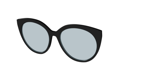 The Black With Slate Blue Lens
