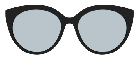 The Black With Slate Blue Lens