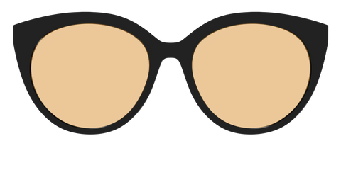 The Black With Umber Brown Lens