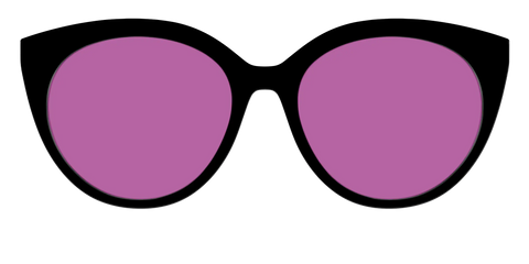 The Black with Violet Golf Lens