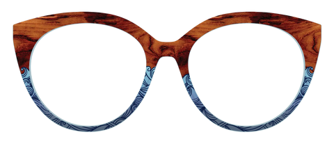 The Blue Wood Waves Crystal